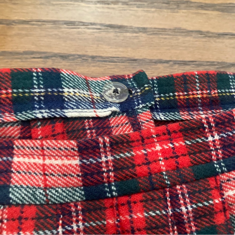 Vintage Young Pendleton Wool Skirt Full Wrap Plaid Pleated XS 26 x 27.5 - Picture 7 of 12